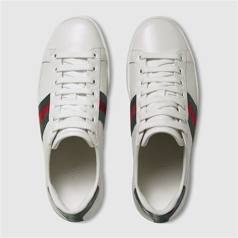 ace leather sneaker gucci women|gucci ace gg suede sneakers.